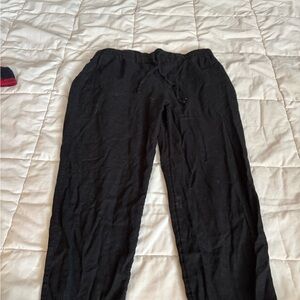 Old Navy Women's Black Linen Pants